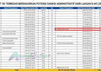 Satgas PKH Bongkar Tambang di Hutan Lindung, “PT Sumber Bumi Putera” Terancam Denda Rp660 Miliar